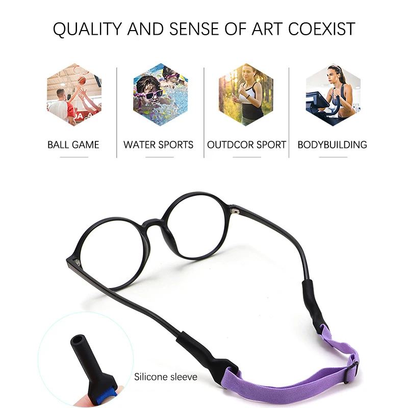 1PCs Glasses Chain For Kids Adults Sunglasses Strap Children Glasses Safety Band Strap Retainer Cord Holder Sports Glasses Rope