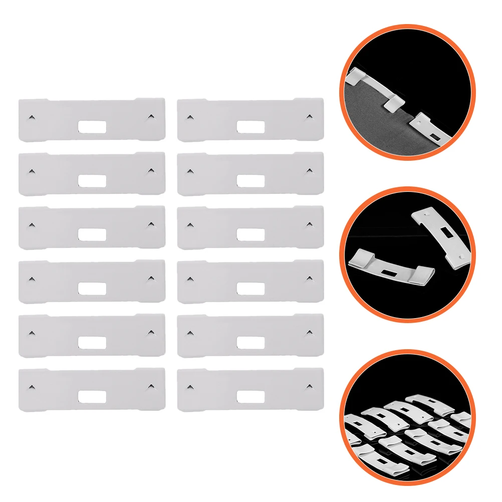 

20 Pcs Vertical Blinds Repair Clips Replacement Slats Blind Tabs Fixer Iron Clamp For Window Decor Accessories