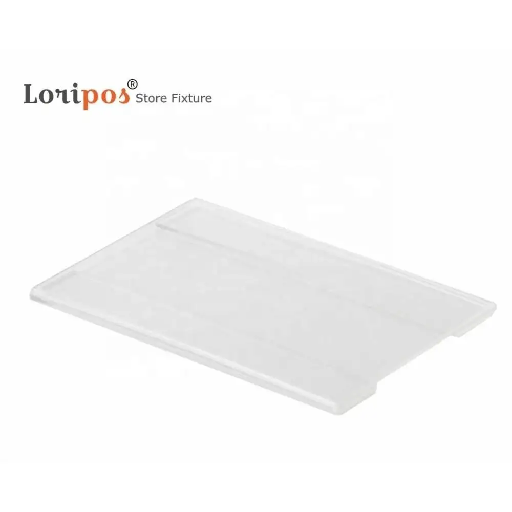 20 pezzi 10x4 cm etichetta montata a parete cornice in acrilico piatto quadrato porta biglietti da visita copertura carta cartellino del prezzo display