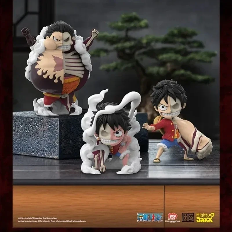 Luffy-One Piece Caixa Misteriosa de PVC Caixa Cega, Série Surpresas Escondidas, Engrenagem Completa, Modelo Decoração Desktop, Presentes de Aniversário