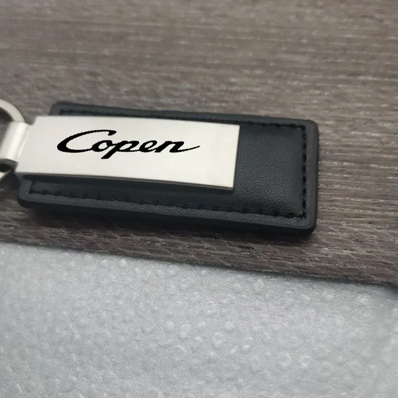 1Pcs For Daihatsu COPEN Robe COPEN XPLAY S Rode COPEN Cero COPEN GR SPORT Carbon Fiber Metal Leather Keychain Car Accessories