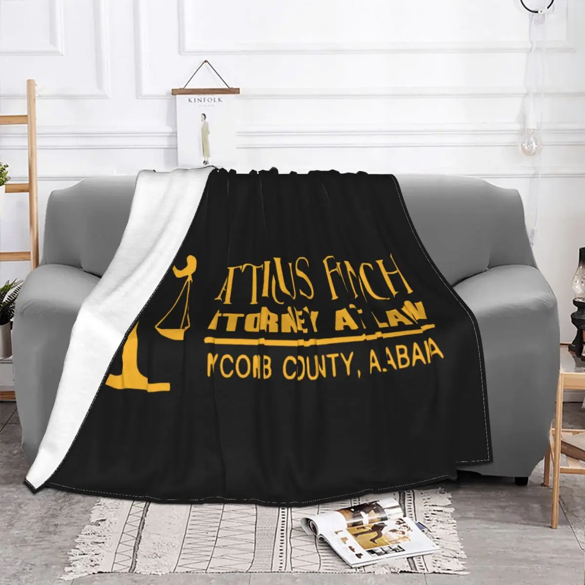 Atticus Finch Attorney At Law Mockingbird Cotton Unisex On Sale Western Style Fashion Swag Throw Blanket