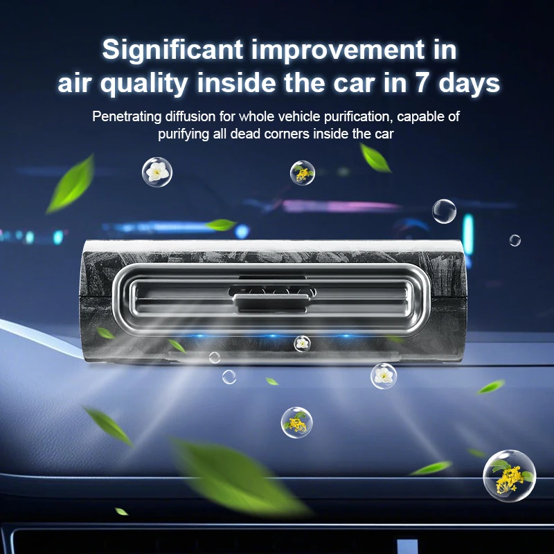 1pc Solar Air Purifier, Intelligent Technology, Built-in Sensors, Automatic Parking Operation, In Car Use, Eliminates Odors, Dis