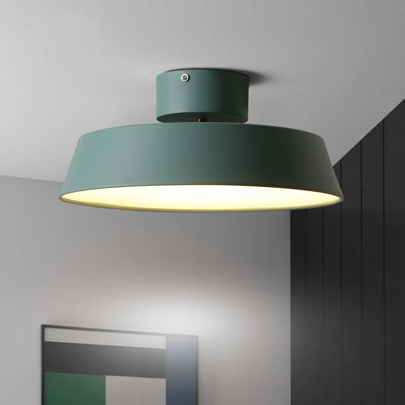 Minimalist Round Acrylic Ceiling Lamp Home Accessories Study Bedroom Aisle Corridor Hotel Modern LED Pot Cover Interior Lighting