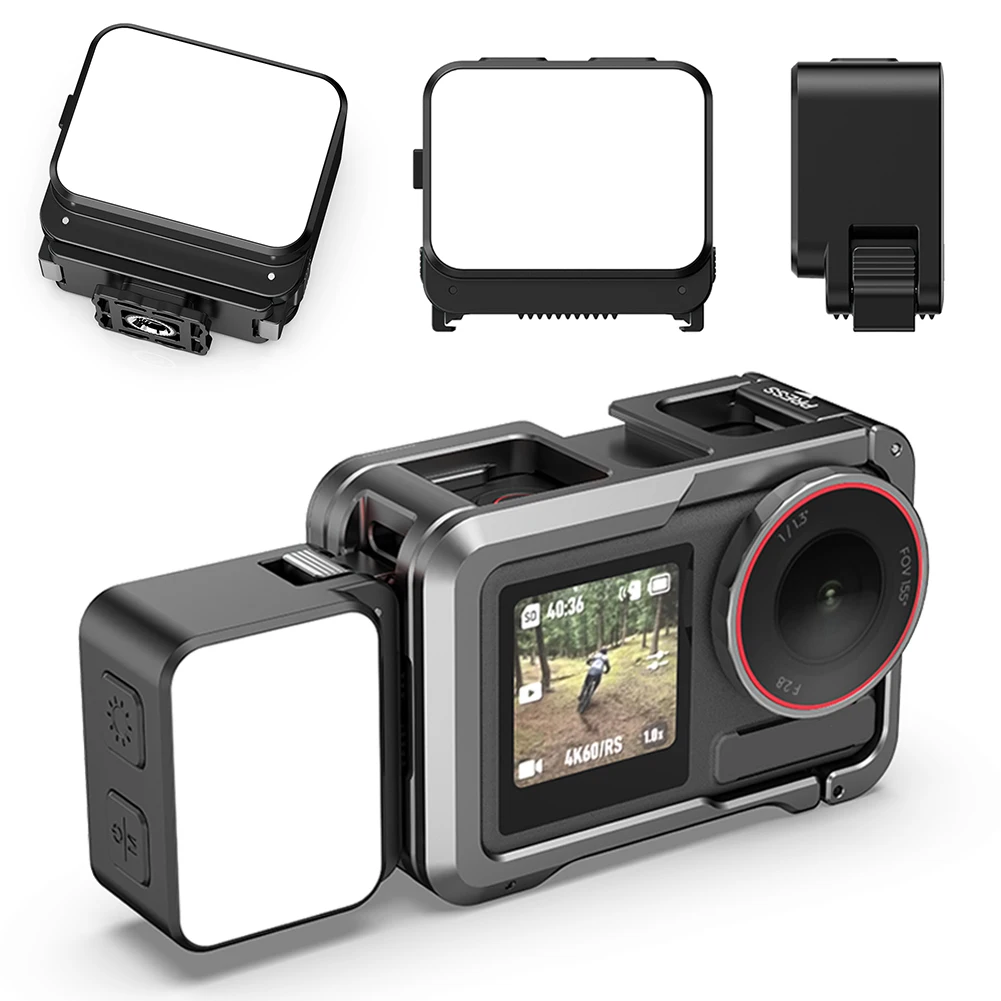 LED Portable Video Lights IPX4 Waterproof Quick Release Fill Light Adjustable Magnetic Beauty Lighting Action Camera Accessories