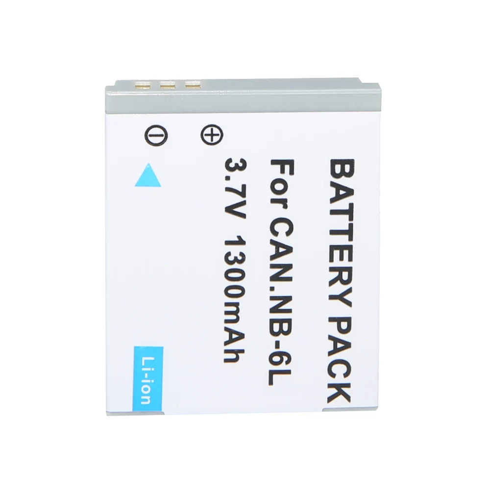 2 Teile/los 1300mAh NB-6L NB6L Batterie für Canon Power-shot Kamera SX520 HS SX530 SX600 SX610 SX700 SX710 IXUS 85 95 200 210 105