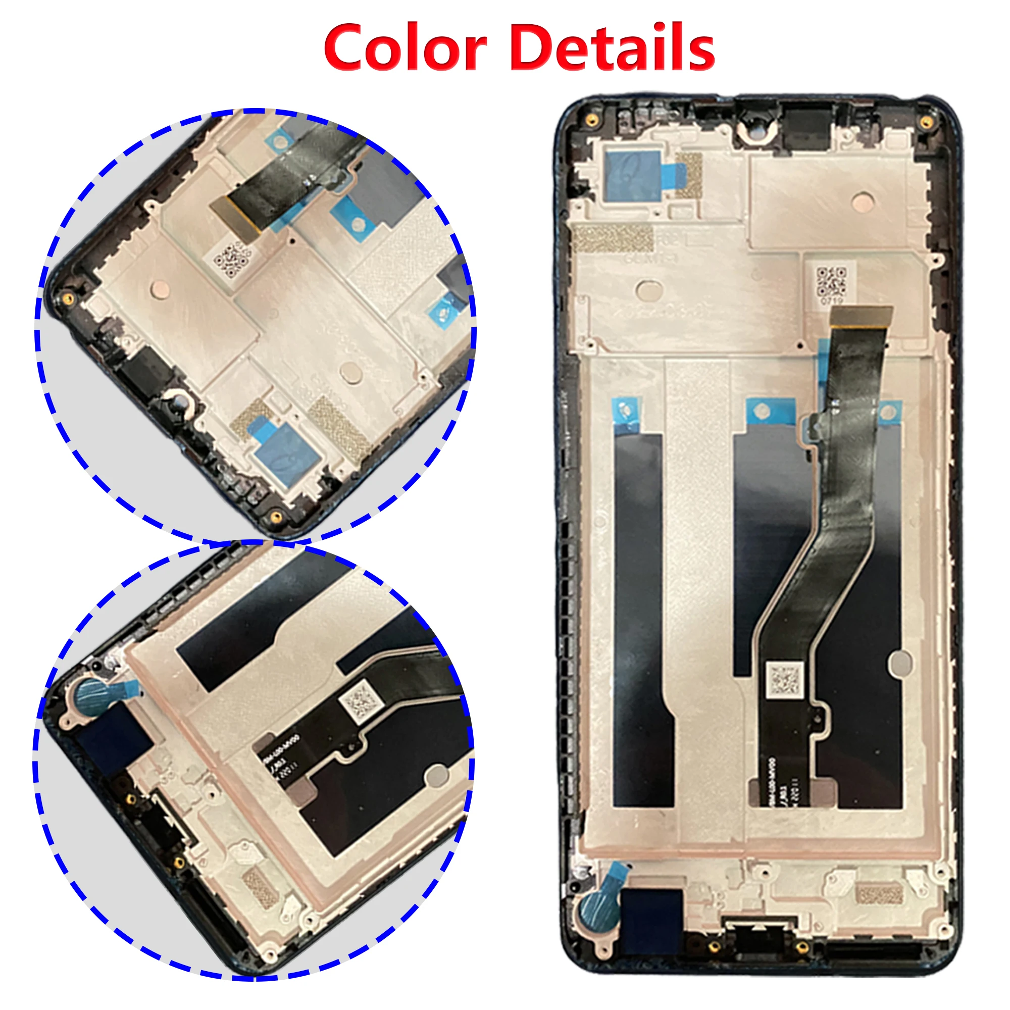 LCD Display Pantalla Replacement For ZTE Blade V40 Smart 7040 Full With Frame Touch Digitizer Screen Assembly