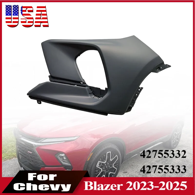 

Bumper Side Cover For Chevrolet Blazer 2023 2024 2025 Front Bumper Side Cover Trim Panel 42755332 42755333 Car Accessories