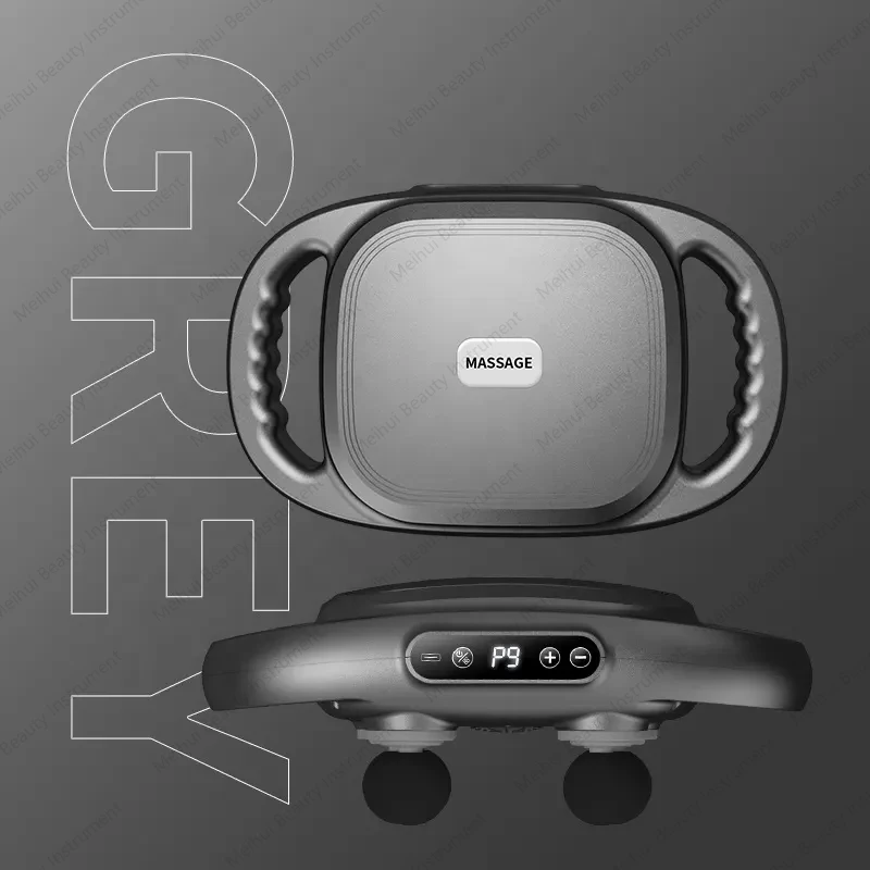 Factory White Handheld Massage Gun 6 Head Rechargeable Massage Gun Deep Tissue Back Massager Pain Relief Device