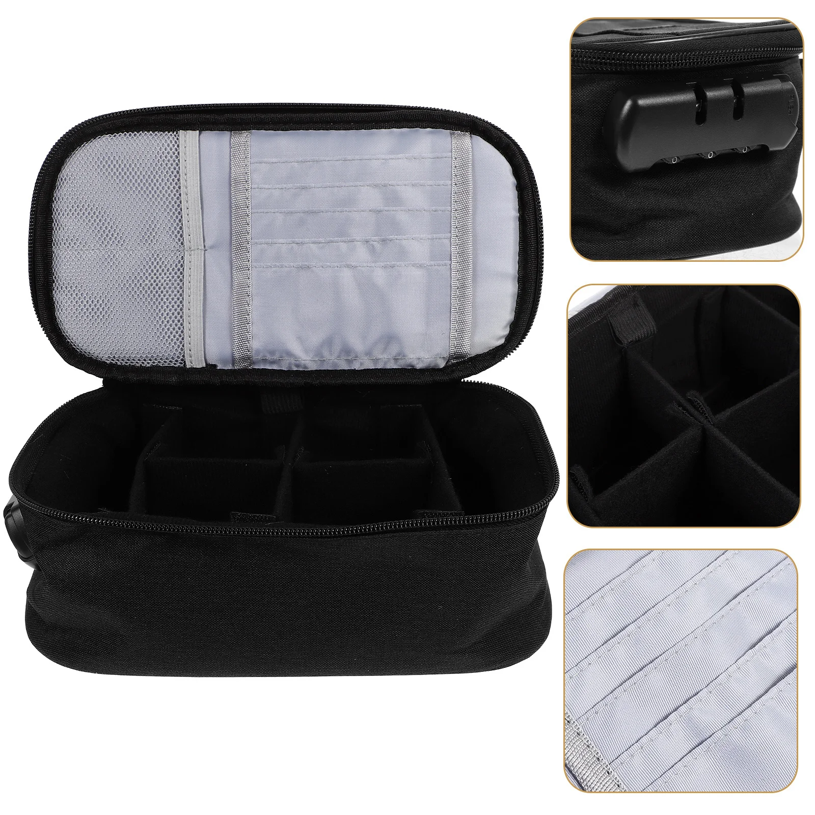 

Компактный органайзер для макияжа, чехол с несколькими отделениями для женщин и девочек, портативный органайзер для туалетных принадлежностей, дорожная сумка для макияжа