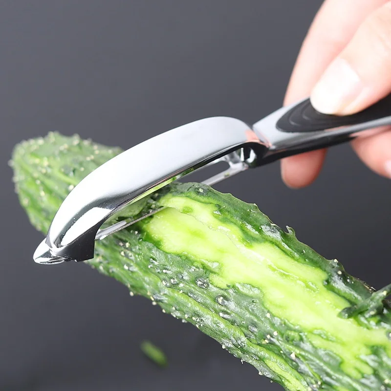 1set Fruit Vegetable Peeler Stainless Steel Multifunctional Handle Peeling Knife Potato Apple Carrot Scraper Home Kitchen Tools