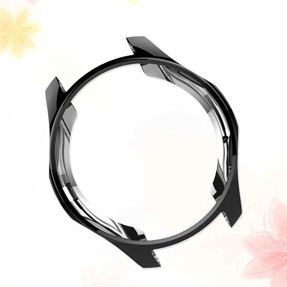 Fotografia 6: Capa Protetora para Relógio Gear S4 Preta, Estrutura Protetora Macia, Anti-Risco, Capa Completa à Prova de Choque para Relógio Inteligente