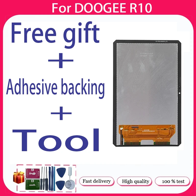 For DOOGEE  R10+ LCD Display + Touch Screen+Free adhesive backing+Tool