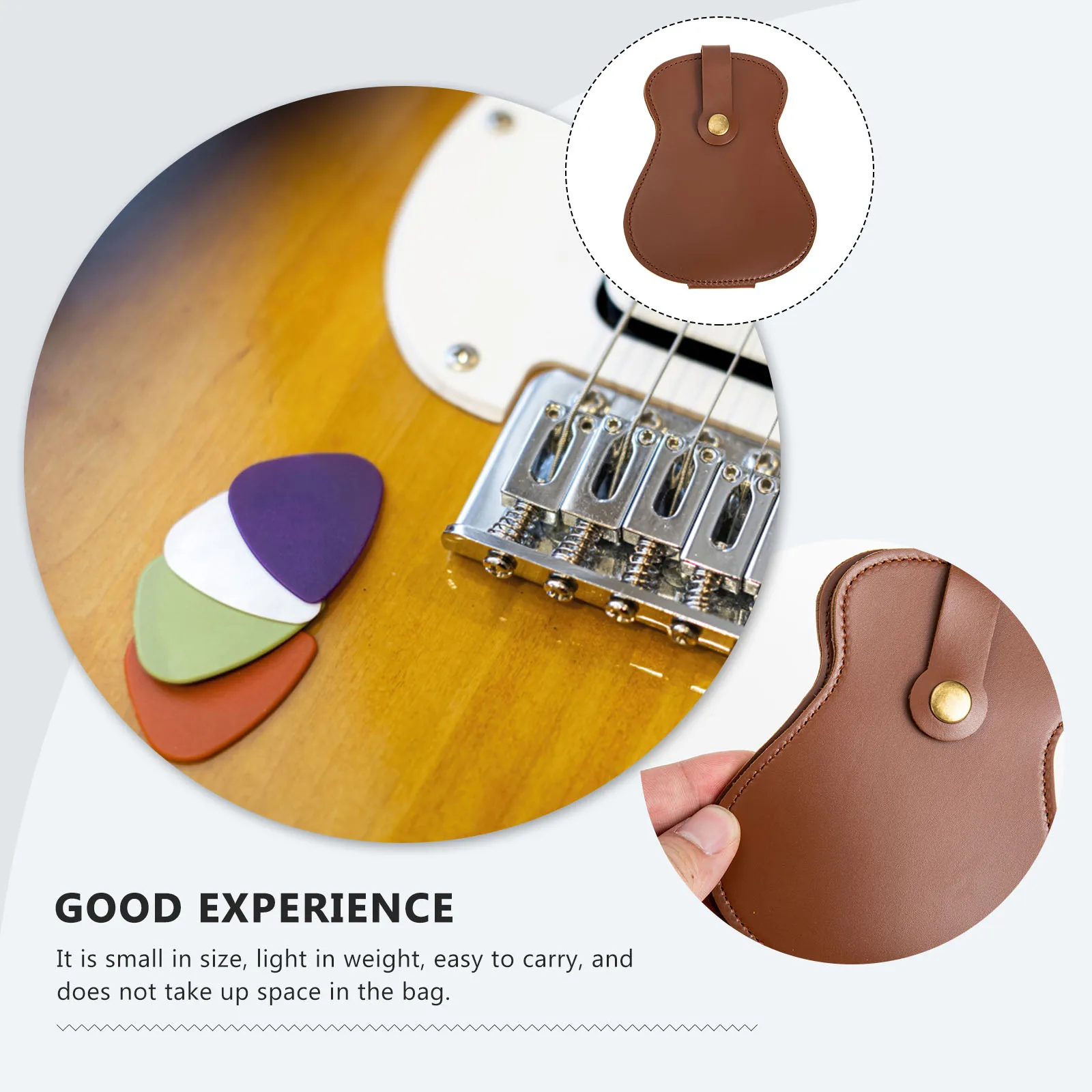 

Pick Case Large Capacity Guitar Bag Plectrum Electric Holders Storage Pu Picks
