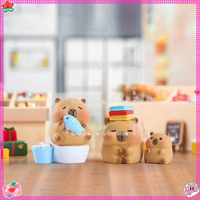 Neue Kawaii Sleepy Capybara Mystery Box – süße trendige Spielzeugfigur – Desktop-Dekoration, perfektes Geschenk für Freunde