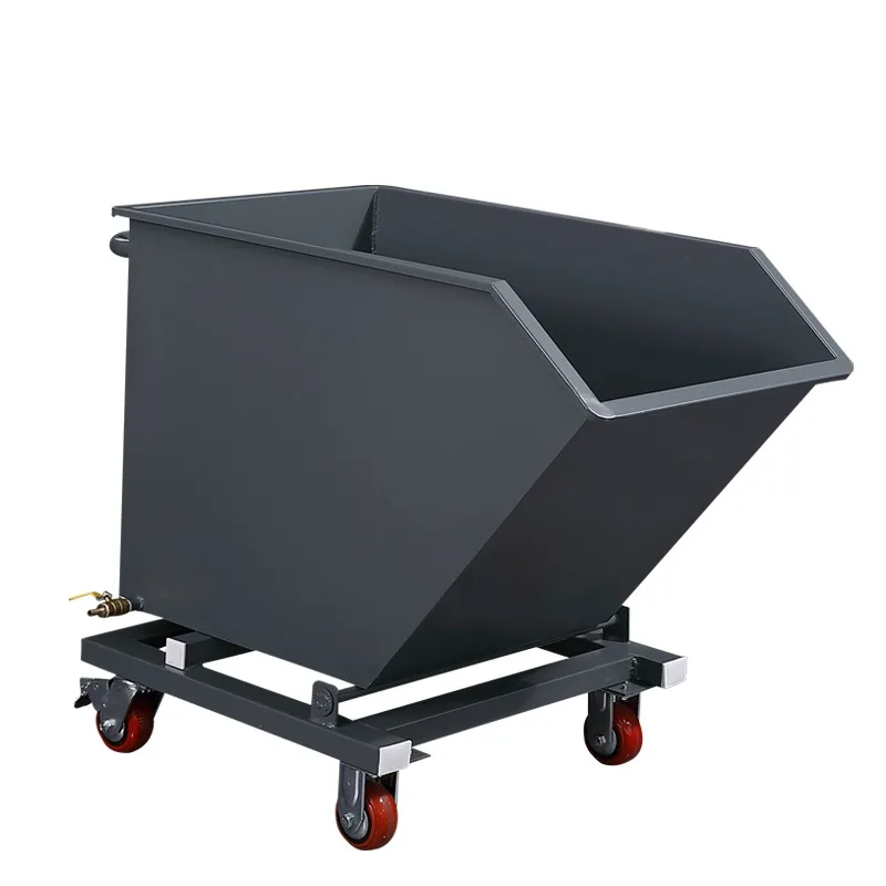 

Self Dumping Hopper Forklift Attachment 2-5 Cubic Yard Stackable Tipping Bin For Scrap Waste Recycling Industrial Use