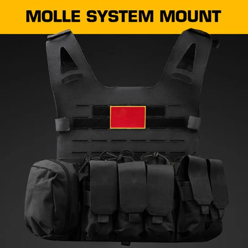 WOSPORT Hunting Vest WPC Hypalon MOLLE System Breathable Wear-resistant Lightweight Double-layer Protective Tactical Vest