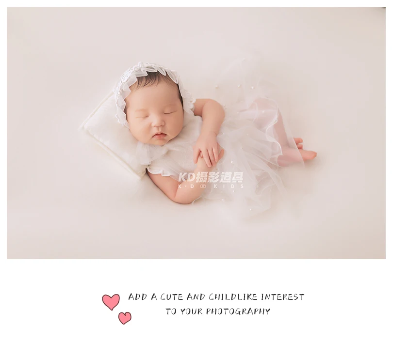 Photography props Full moon baby photo costume spring gauze skirt newborn baby photo bebê  아기 코스프레  신생아촬영