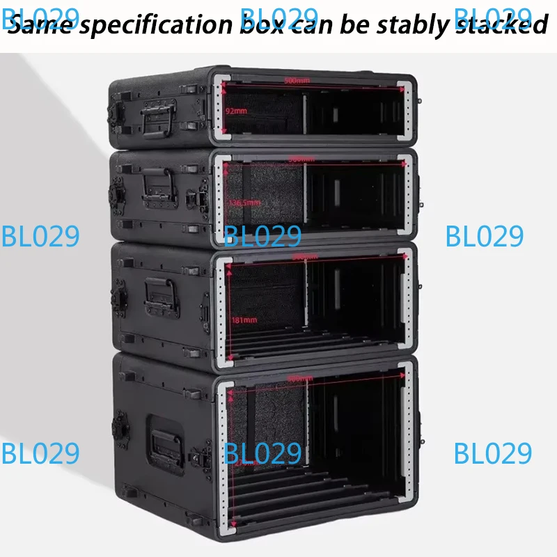 

Toolbox Plastic U-box Digital power amplifier Receiver Wireless microphone Microphone storage Portable aviation cabinet New PE