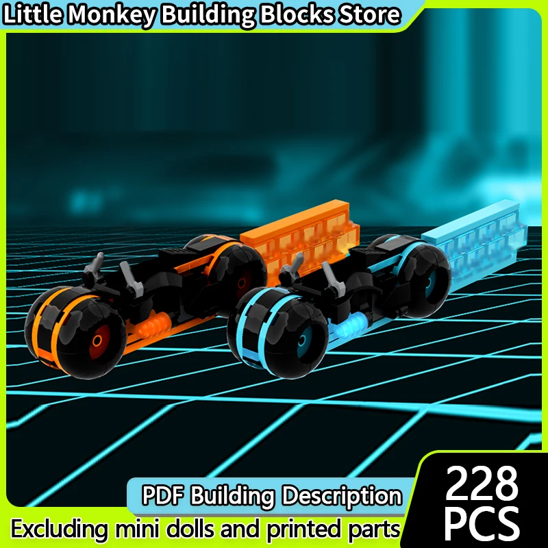 

Популярная киномодель MOC, строительные кирпичи, классический автомобиль, мотоцикл, модульная технология, детские праздничные подарки, сборные игрушки, костюм