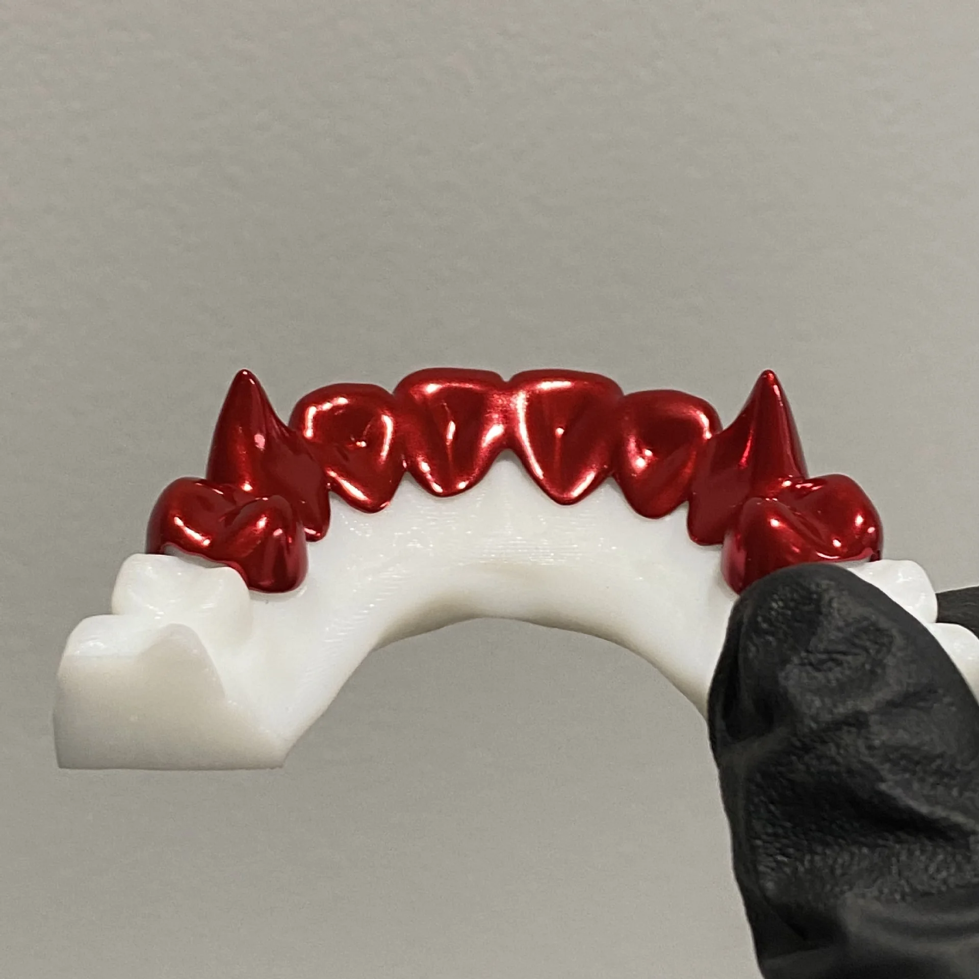 Red Electroplated Grill Top 8 Bottom 8 European And American Cross-border Hot-selling Grillz