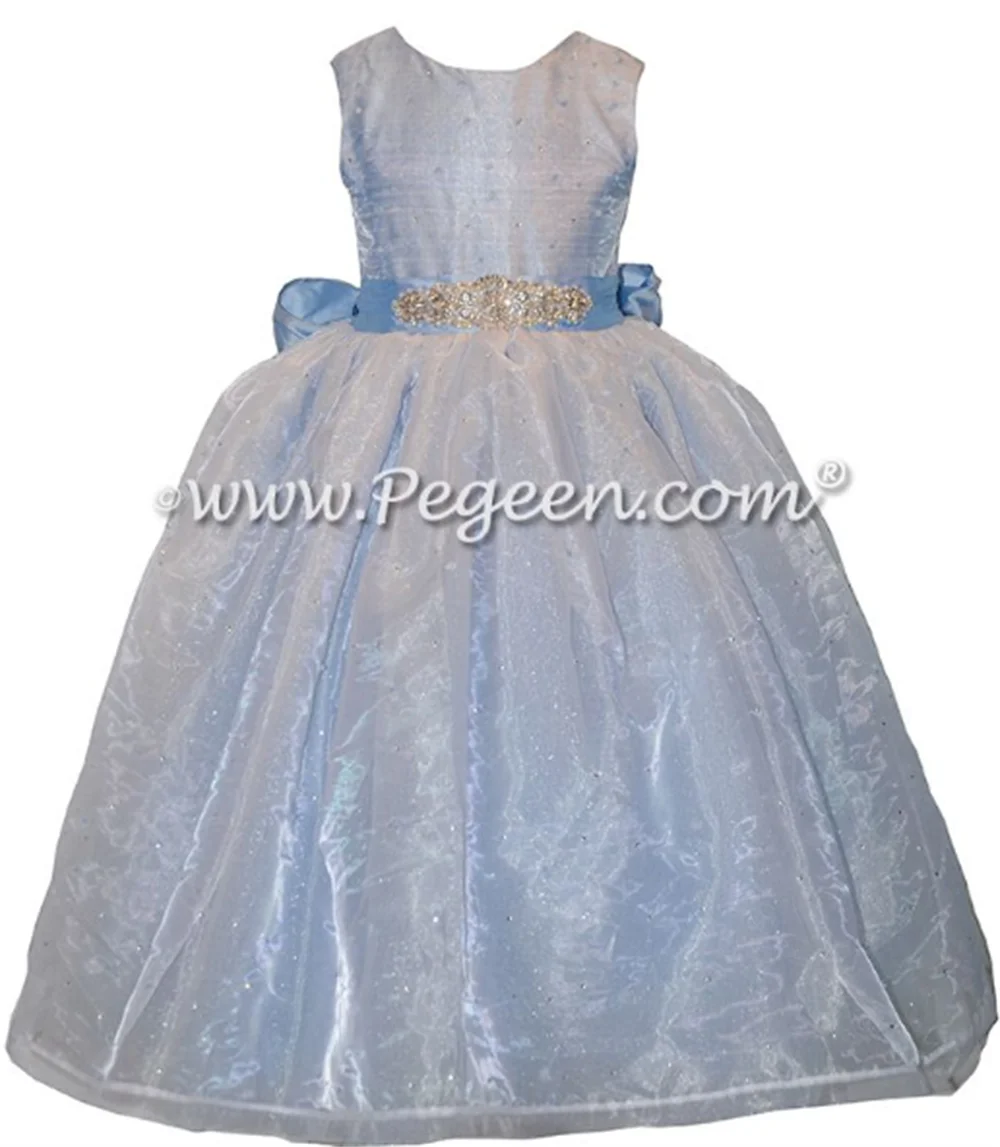 Custom Made Princesse Sweet Flower Girl Dresses 2023 for Wedding Crystal Beads First Communion Mother and Daughter Matchin Gowns