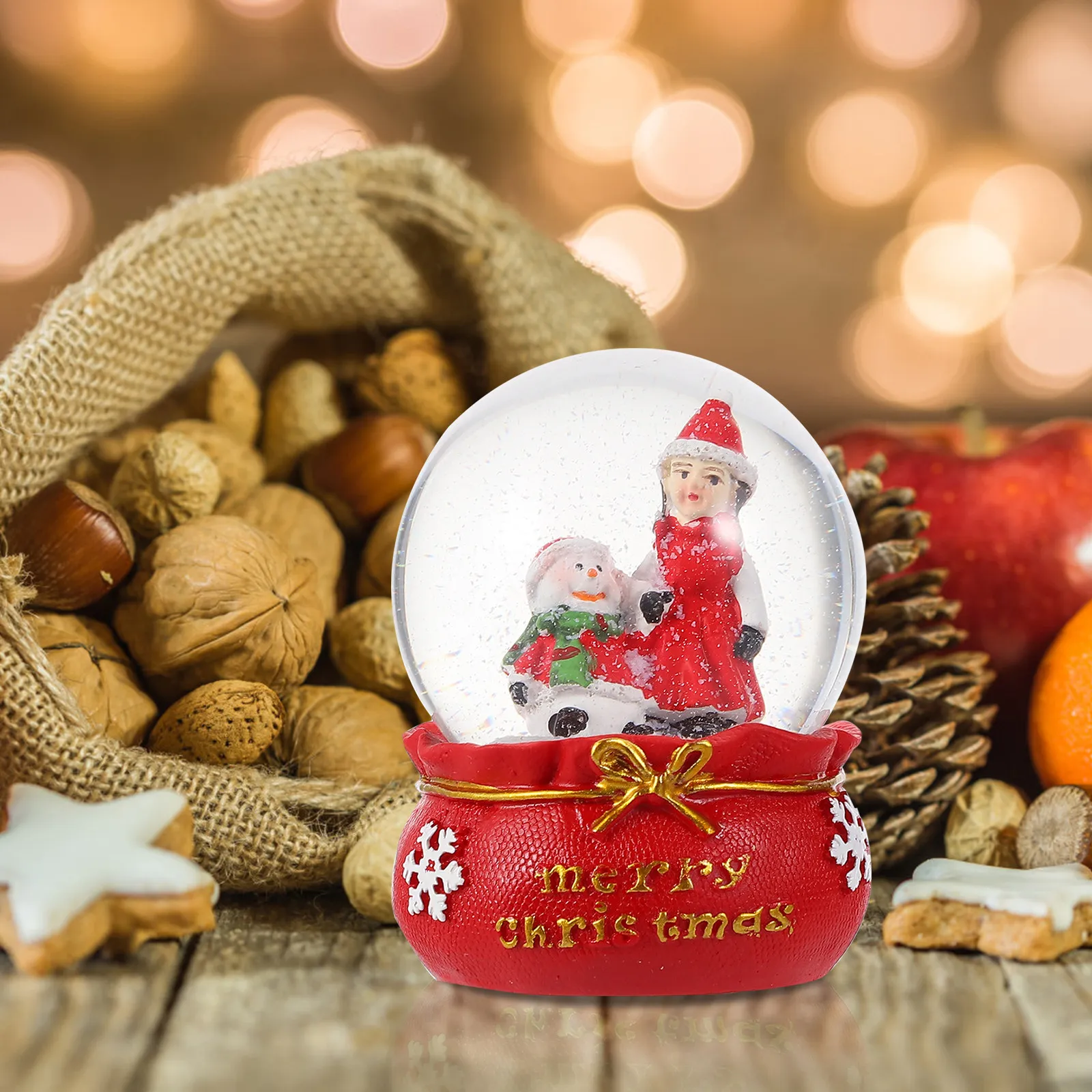 Home Xmas Decor Ideas - Delicate Xmas Crystal Ball Holiday Desktop