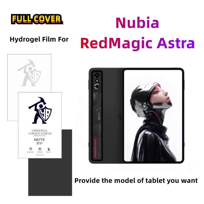 

2pcs Matte Tablets Hydrogel Film For Nubia RedMagic Astra HD Screen Protector For Nubia RedMagic Astra Anti Spy Protective Film