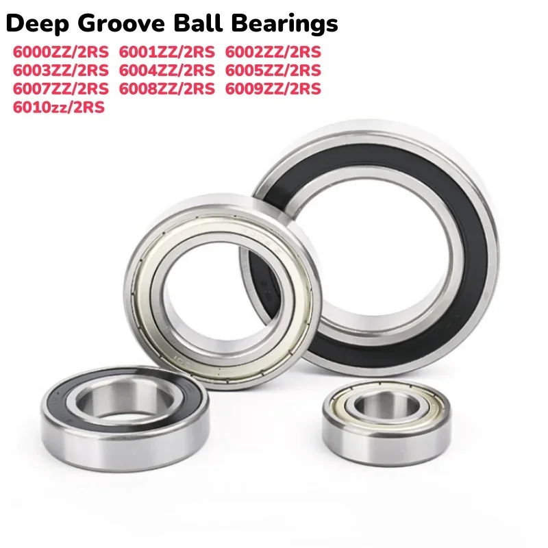 자동차 자전거 베어링용 깊은 홈 볼 베어링, 6000ZZ/2RS 6001 6002 6003 6004 6005 6007 6008 6009 6010zz/2RS