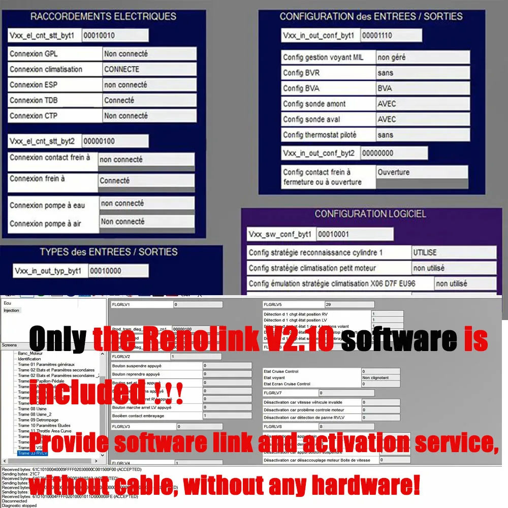 New Renolink V2.10 Software for Renault Can Upgrade Renolink V1.99 V1.87 OBD2 ECU Programming Diagnostic Tool Only the Software