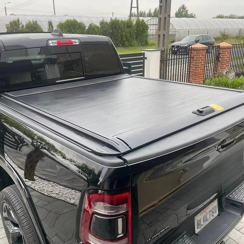 Pickup Truck Retractable Locking Roll-Up Tonneau Cover Canopy Roller Shutter for RAM 1500 Ram1500 50 F-150 GMC