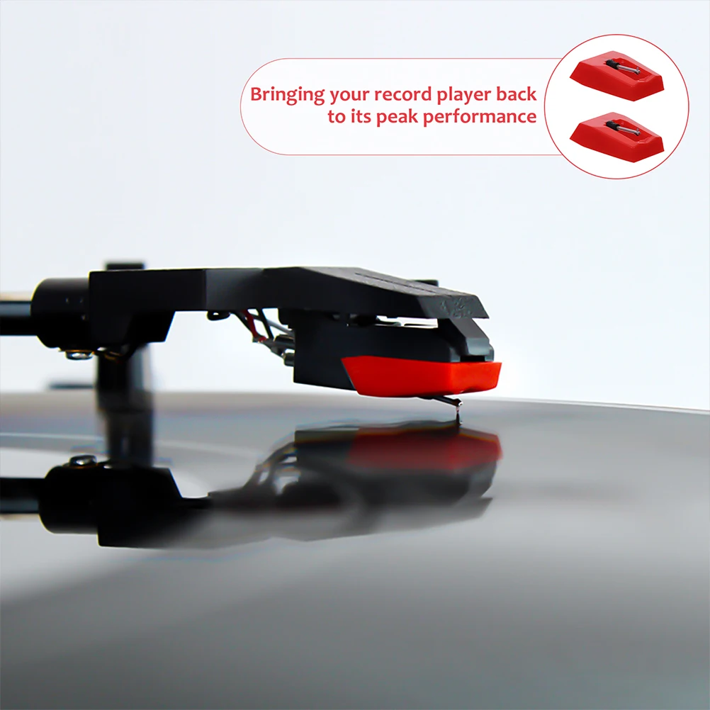 

4pcs Stylus Needle for Record Player Phonograph Replacement Gramophone Pickup Portable Turntable Needles Rotatable for Voltage