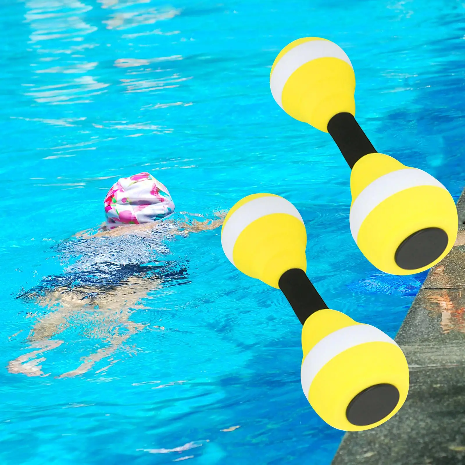 Aquatic Dumbbells Water Aerobic Exercise for Training Workouts Swimming Pool