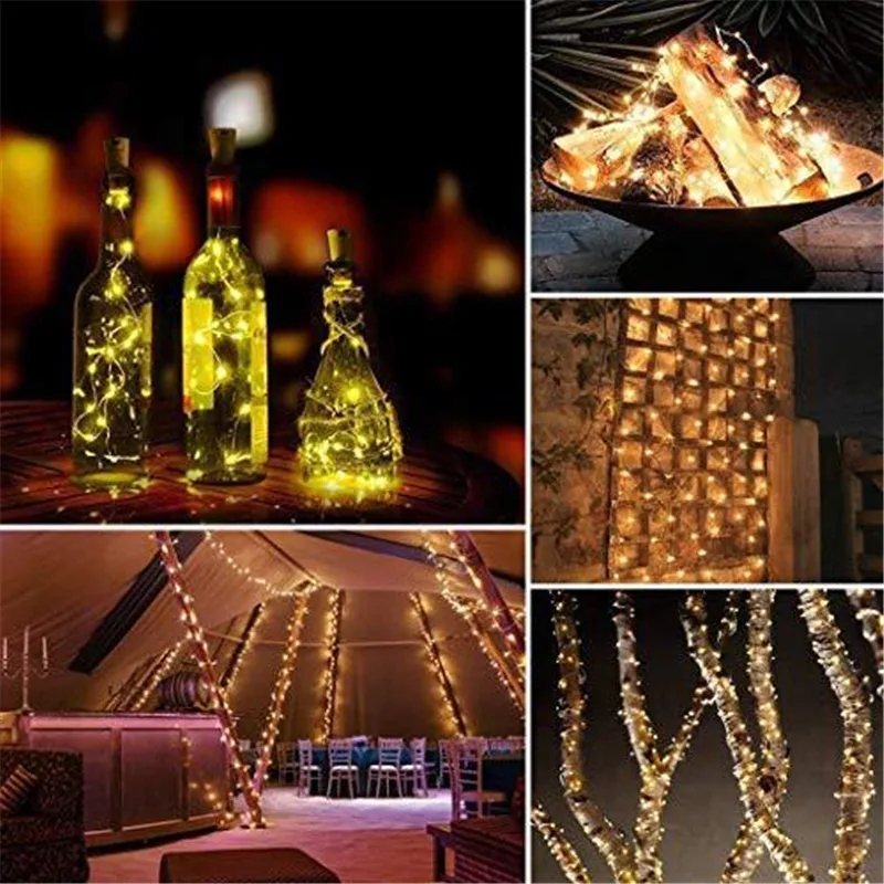 Outdoor Solar String Light 8 Modes LED Fairy Garland Garden Yard Party Wedding Christmas Decoration Copper Wire Camping Lamp