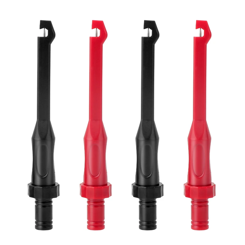 4pcs Car Circuit Tester Hook Test Clip Edge Puncture Probe Automotive Test Clip For Multi-Purpose Oscillator Diagnostic Tool