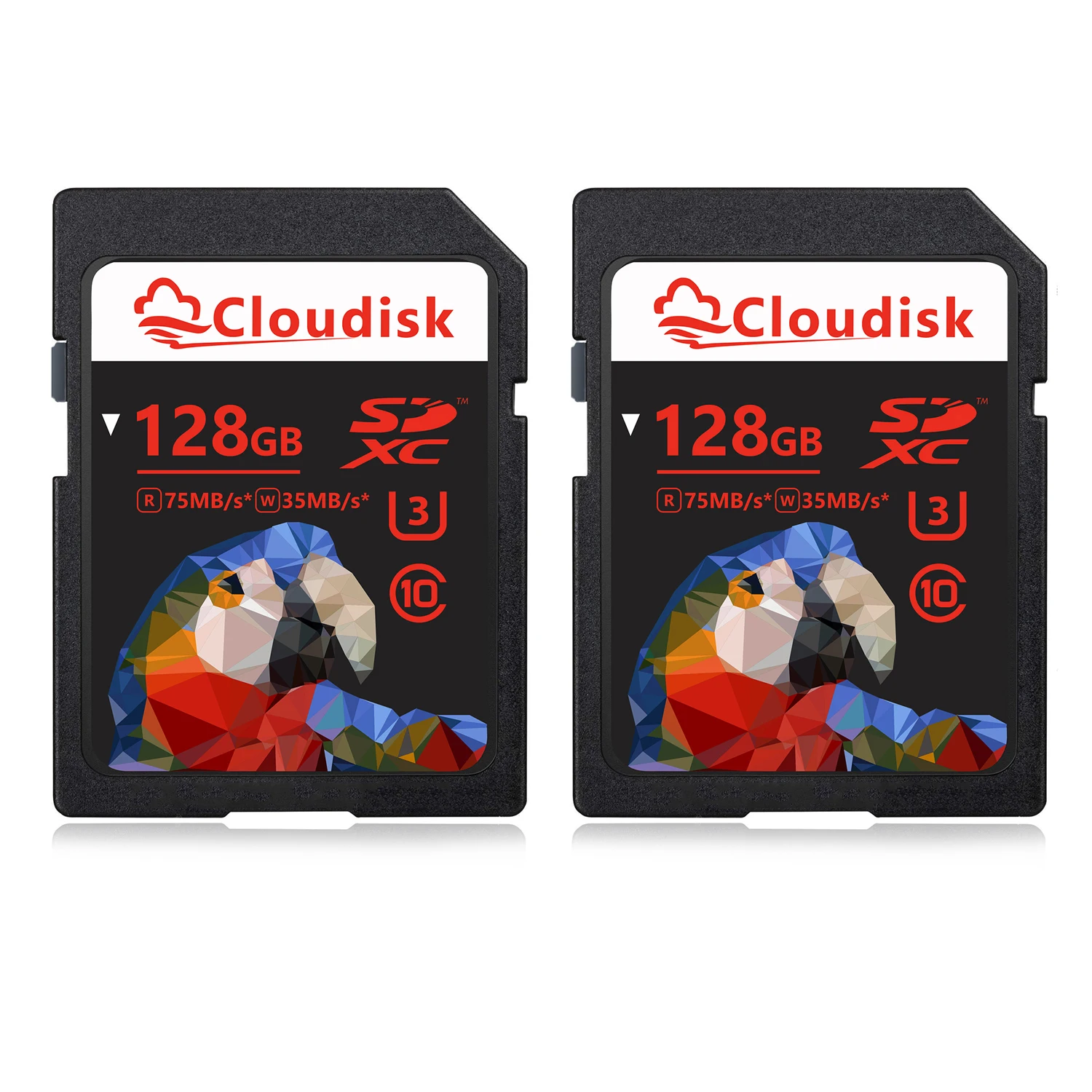 Cloudisk SD Card 2Pack 32GB 64GB 128GB U3 V30 SDXC UHS-I 4K UHD SD Flash Memory Card 4GB 8GB 16GB SDHC C10 For Camera Car DV SLR