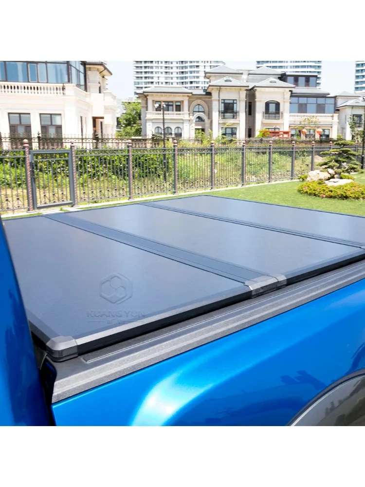 

Direct Manufacturer's Tri-Fold Tonneau Cover for Nissan Frontier Pickup Truck Easy Installation Hard Model Ranger