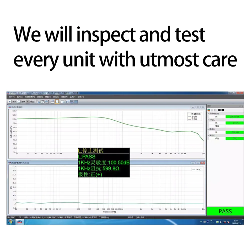 مكبر صوت QIGOM S600 زوج واحد، 15.4 مم 600Ω 100 ديسيبل، مكبر صوت HIFI، مكبر صوت بغشاء مطلي بالبريليوم