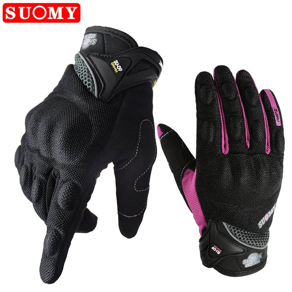

Мотоциклетные перчатки SUOMY, летние, мужские и женские, дышащие, с сенсорным экраном, для мотокросса, мотоцикла, байкерские перчатки, аксессуары для мотоциклов