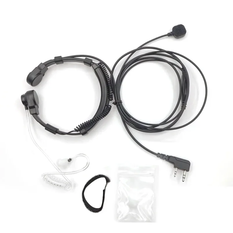 Mikrofon gardłowy Walkie-Talkie Zestaw słuchawkowy Transceiver Do Walkie-talkie PTT Laryngofon Słuchawki Do TYT Baofeng UV-5R BF-888S RT5R H77 — zdjęcie produktu 6