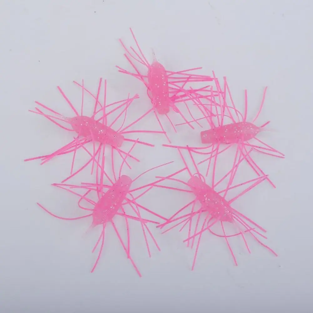 4/5 قطعة 4 سنتيمتر/6 سنتيمتر الصيد قنفذ البحر لينة الطعم جراد البحر السحر باس عصا سيليكون دودة إغراء سيليكون دودة السلطة لينة الصيد إغراء