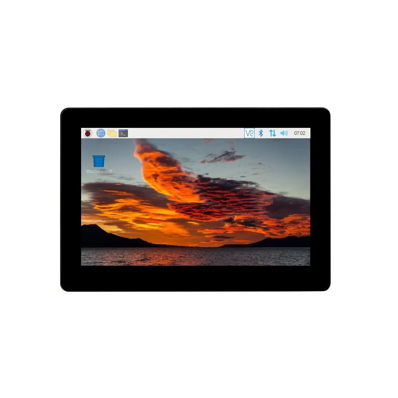 Waveshare CM4-DISP-BASE-5A,5′′ Touchscreen-Erweiterung für Raspberry Pi CM4, PoE-Header, Gigabit Ethernet, 4K-Ausgang