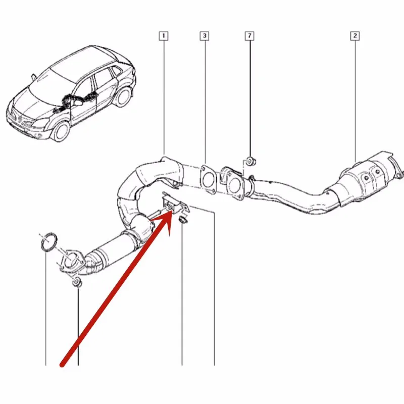 

AADD-For NISSAN 2008-2013 X-TRAIL 2.5 Exhaust Pipe Hanger Bracket Muffler Fixed Bracket Rubber Pad