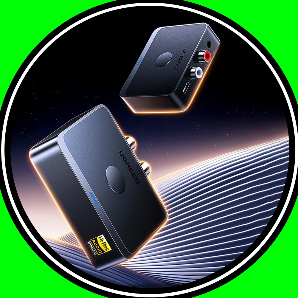 

UGREEN BT505 AUX Bluetooth-приемник LDAC AAC Hi-Fi разъем 3,5 мм 2RCA RCA аудио Bluetooth 6.0 адаптер приемники 15 часов для автомобильного динамика