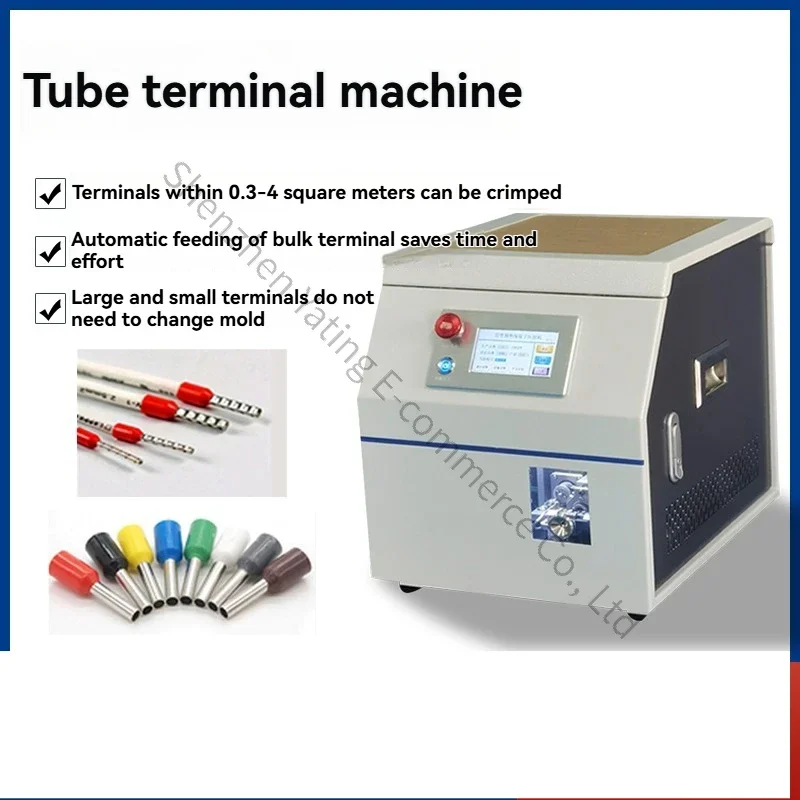 Tubular Terminal Crimping Machine / Insulated Ferrule Crimping Machine / Automatic Wire Stripping and Crimping Machine