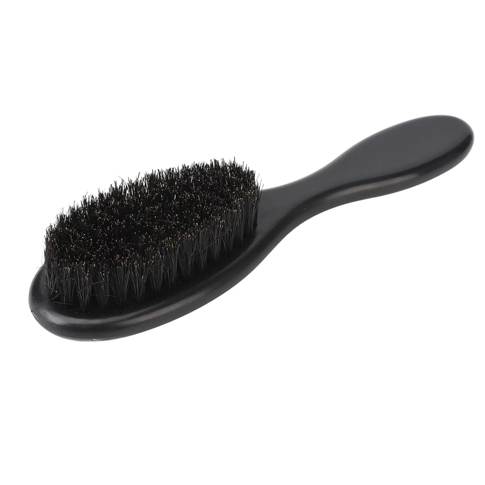 Brosse à barbe ergonomique avec poils denses, outil de coiffage compact et confortable pour un usage domestique