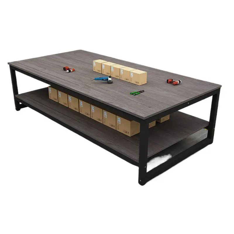 Double-layer express packing table packaging table assembly line operation table workshop factory assembly inspection test