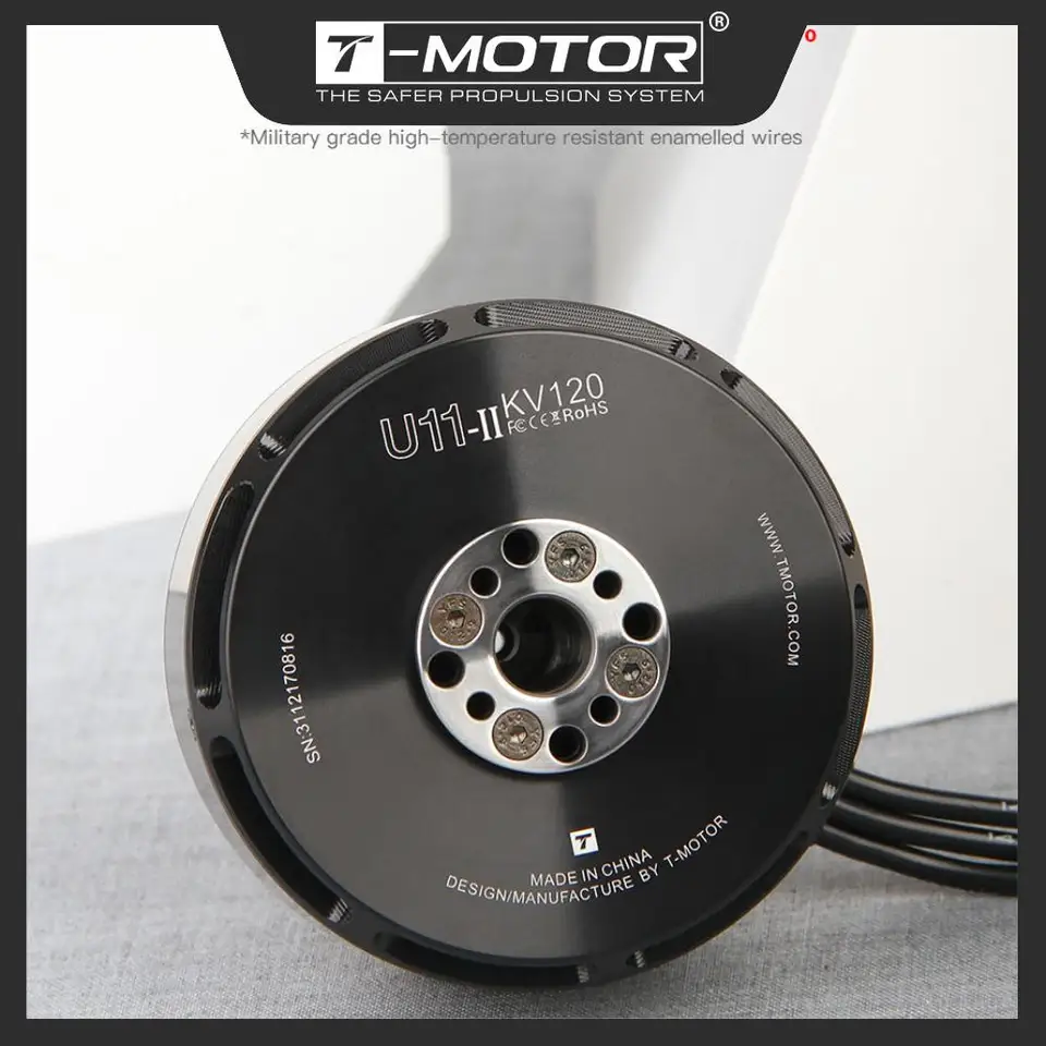 T-MOTOR U11 II KV120 UAV Motor with 14.16kg Max Thrust Brushless
