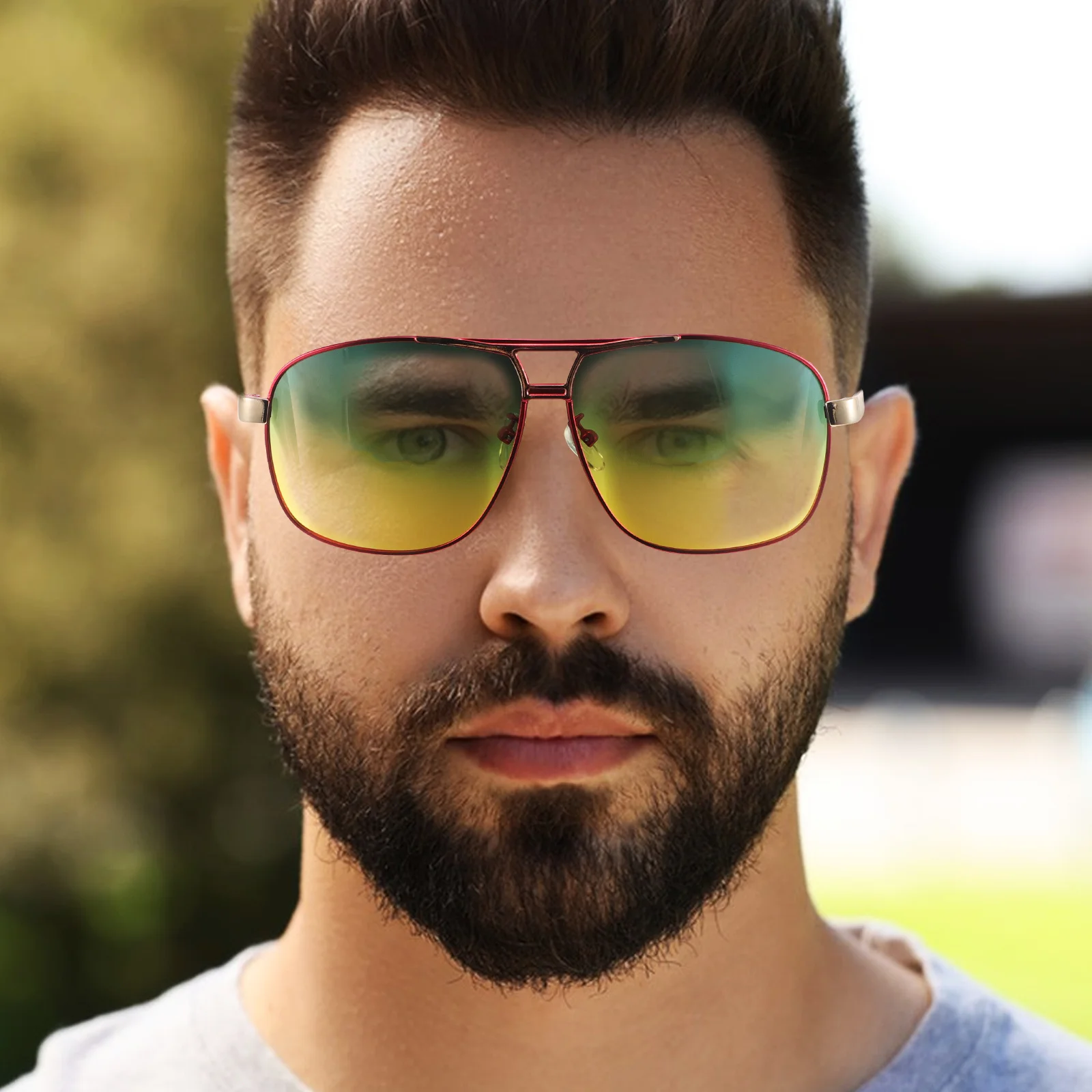 

Night Polarized Sunglasses Men Auto-Darkening Lens For Driving Fishing Outdoor Sports Uv Protection Eyewear