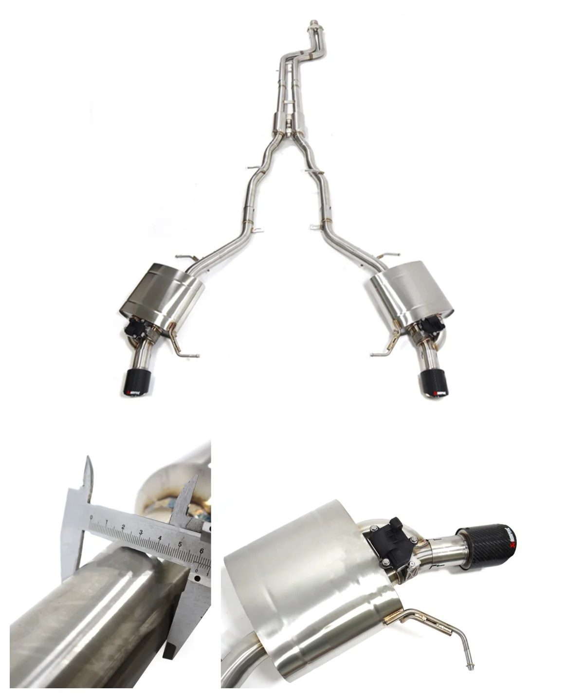 

Выхлопная система Catback с клапаном из нержавеющей стали для BMW 640i F06 F12 F13 N55, сертифицированная по стандарту HMD, обеспечивающая высокую производительность и качество.